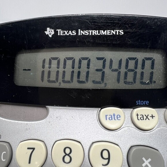Texas Instruments TI-1795 SV Simple Desktop Calculator - Picture 8 of 12